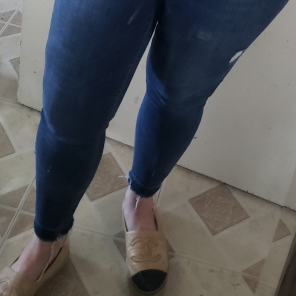 Spanx Distressed Skinny Jeans